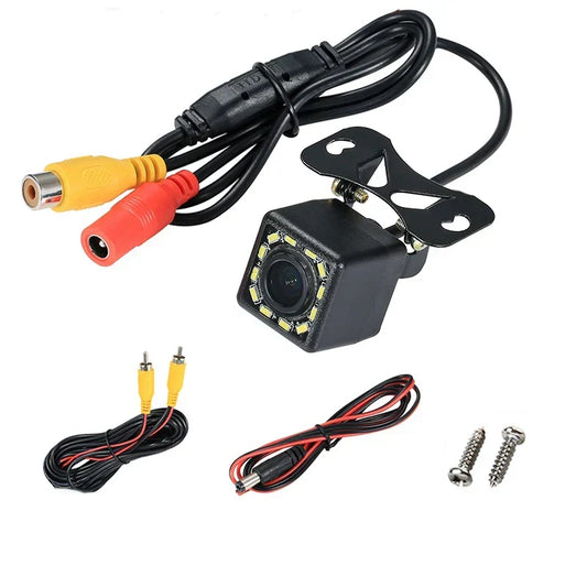 HD Car Rearview Camera – Wide Angle Backup Camera with 12/4/8 LED Night Vision