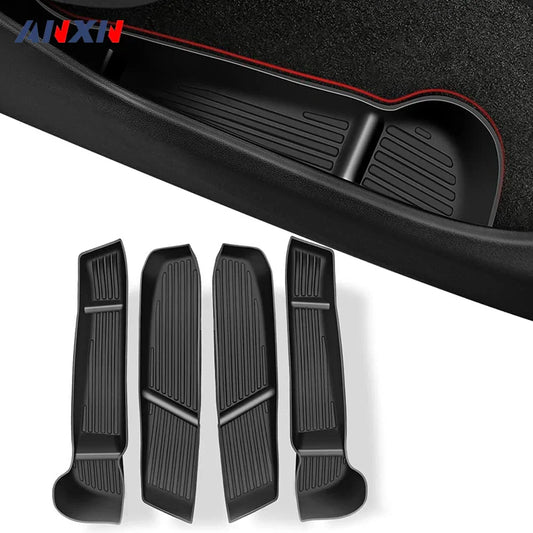 Door Side Storage Box – Front & Rear Door Handle Armrest Tray Organizer for Tesla Model Y Juniper 2020–2025 & Model 3 Highland
