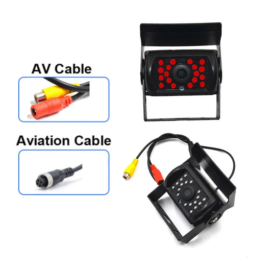 Parking CCD HD Rear View Camera – Heavy Duty 18 LED Night Vision Waterproof for Truck, Trailer, Pickup, RV