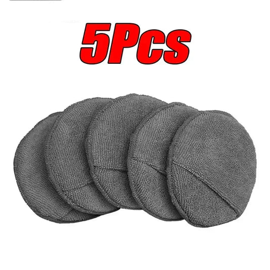 10pcs Car Detailing Applicator Pads – Soft Microfiber & Foam Sponges for Waxing & Polishing