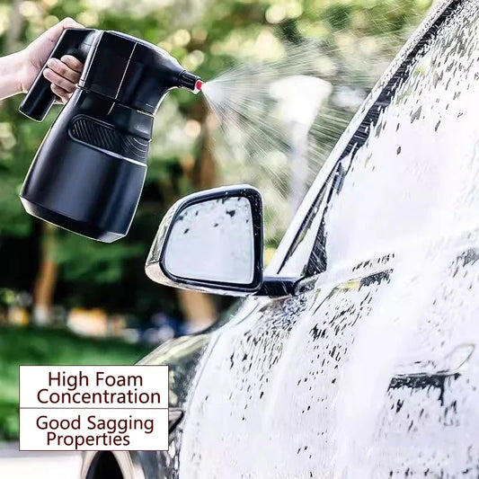LEIBOO Electric Foam Sprayer – Battery Powered Snow Cannon for Car Wash & Detailing