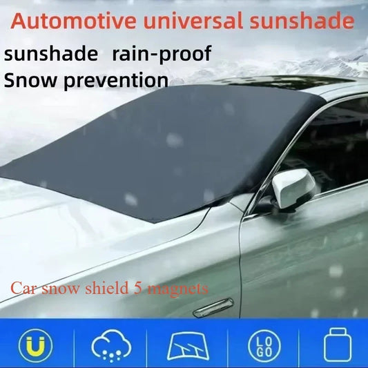 Magnetic Car Front Windscreen Cover – All-Season Sun & Snow Protection