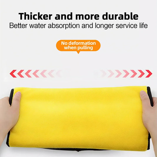 Coral Fleece Double-Sided Car Cleaning Towel – Quick-Drying & Super Absorbent